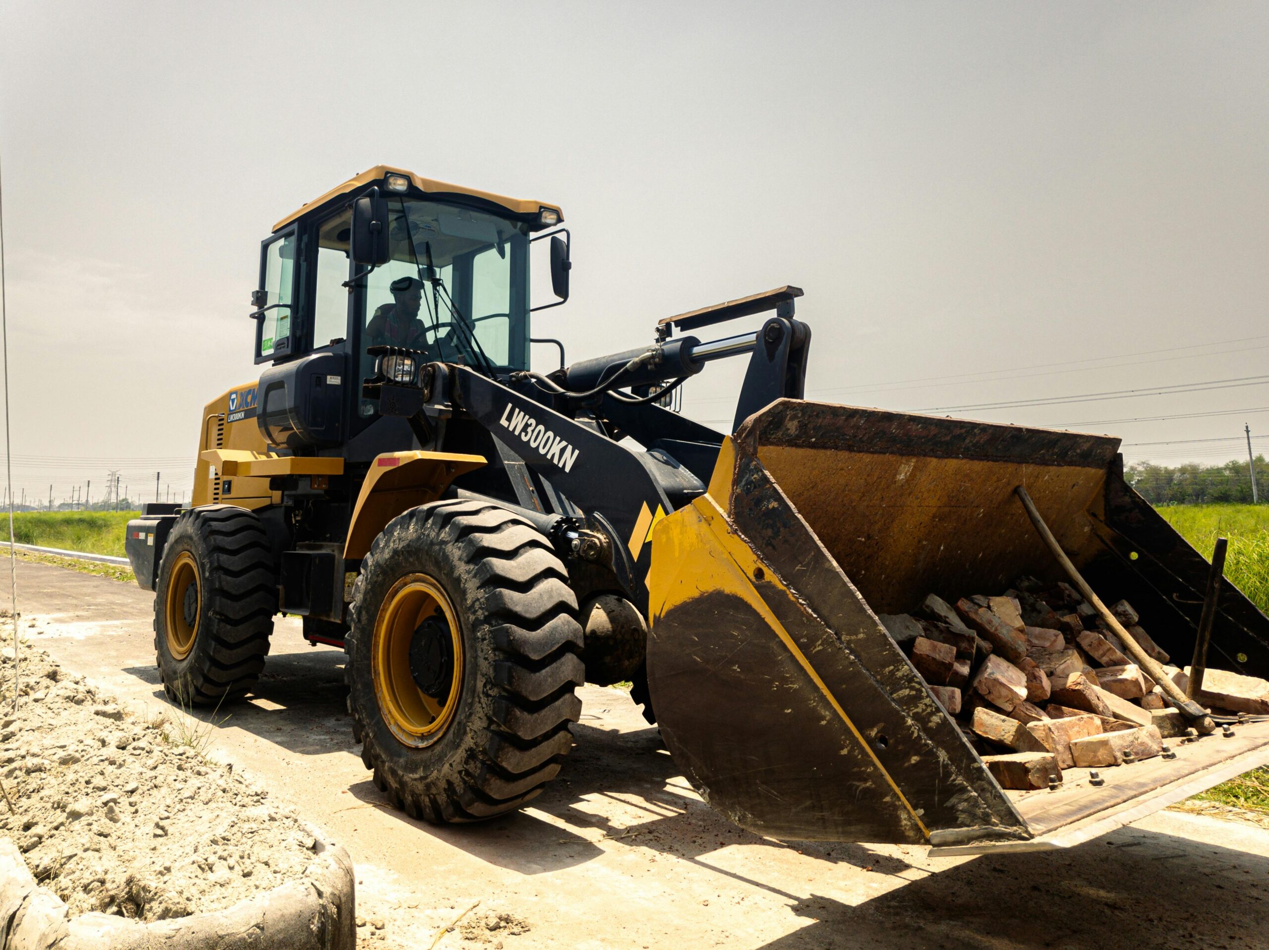 CVC team loading materials on port platform